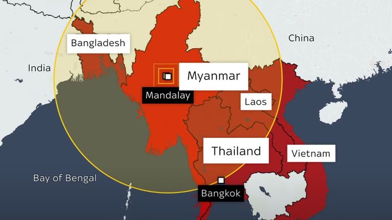 Myanmar-Bangkok Earthquake