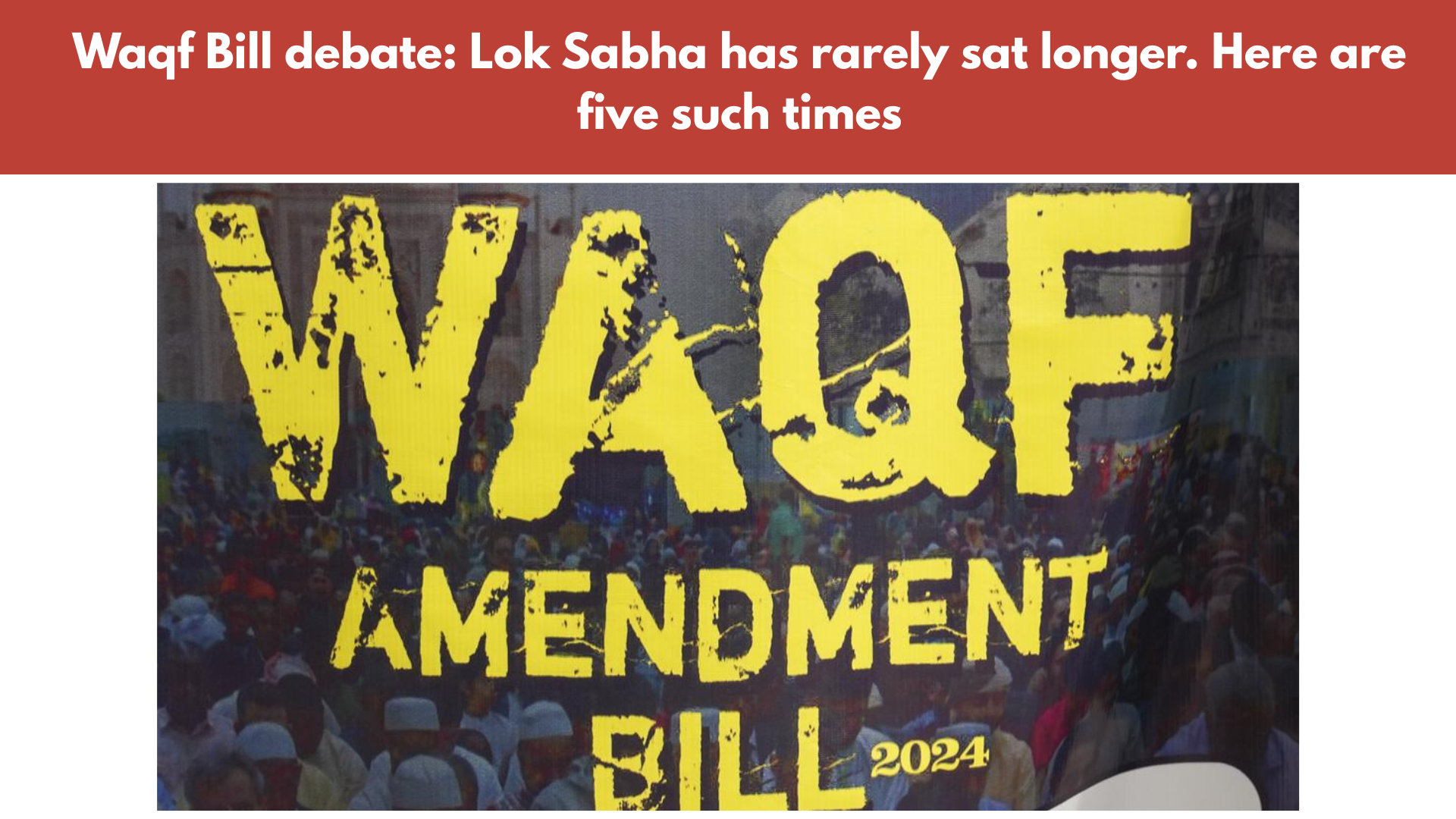 Waqf Bill